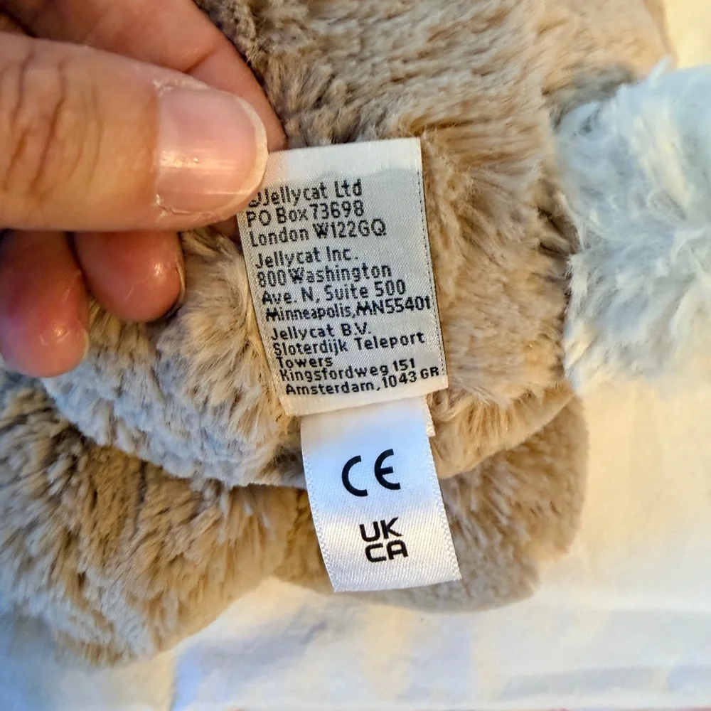 Jellycat Beige Plush Bunny Stuffed Animal